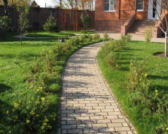Мощение тротуарной плитки